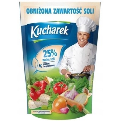 Kucharek PRZYPRAWA DO POTRAW Z OBNIŻONĄ ZAWARTOŚCIĄ SOLI