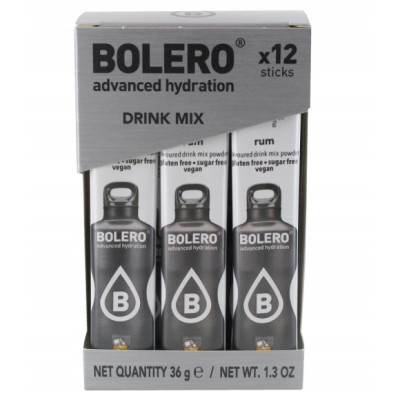 BOLERO DRINK NAPÓJ INSTANT w proszku RUM 12x3g