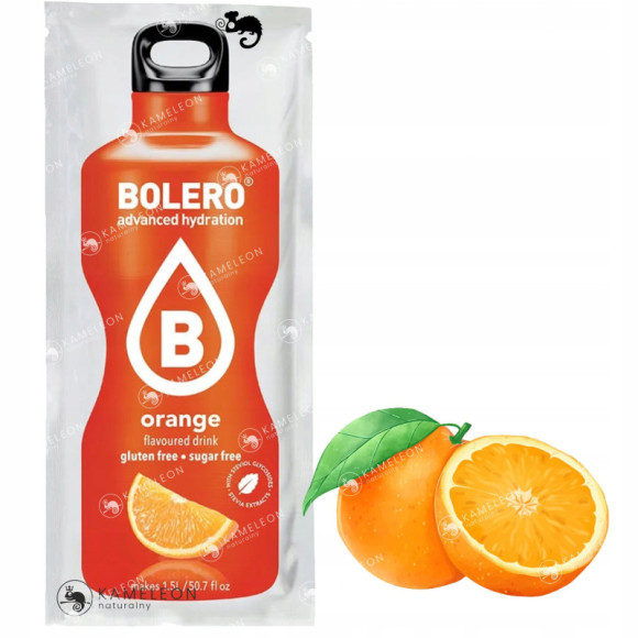 BOLERO DRINK NAPÓJ izotoniczny IZOTONIK w proszku ORANGE POMARAŃCZOWY 9G BOLERO DRINK NAPÓJ izotoniczny IZOTONIK w proszku ORANGE POMARAŃCZOWY 9G