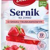 Delecta CIASTO SERNIK NA ZIMNO o smaku TRUSKAWOWYM na 12