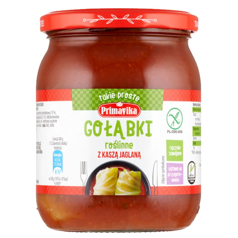 Primavika GOŁĄBKI ROŚLINNE Z RYŻEM NATURALNYM+GOŁĄBKI