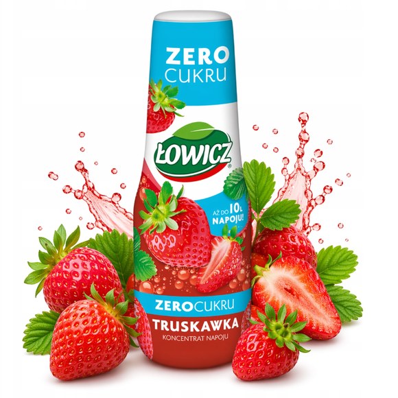 Łowicz SYROP KONCENTRAT ZERO CUKRU MIX SMAKÓW 3X 500ML DO