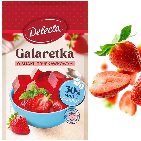 Delecta GALARETKA 50% mniej CUKRU NISKOKALORYCZNA mix 3