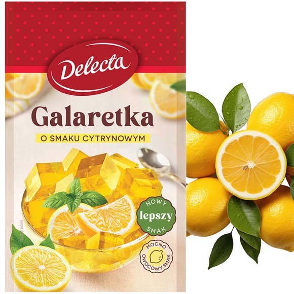 Delecta GALARETKA mix 4 OWOCOWYCH LETNICH SMAKÓW 70g x4 =