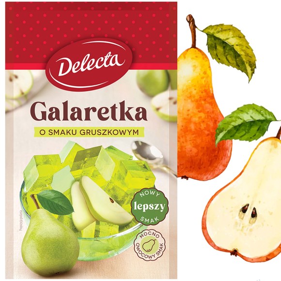 Delecta GALARETKA mix 4 OWOCOWYCH LETNICH SMAKÓW 70g x4 =