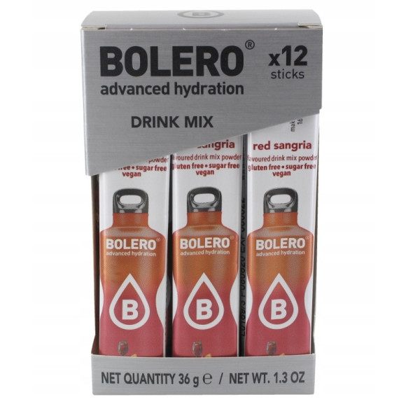 BOLERO DRINK NAPÓJ w proszku RED SANGRIA 12x3g BOLERO DRINK NAPÓJ w proszku RED SANGRIA 12x3g