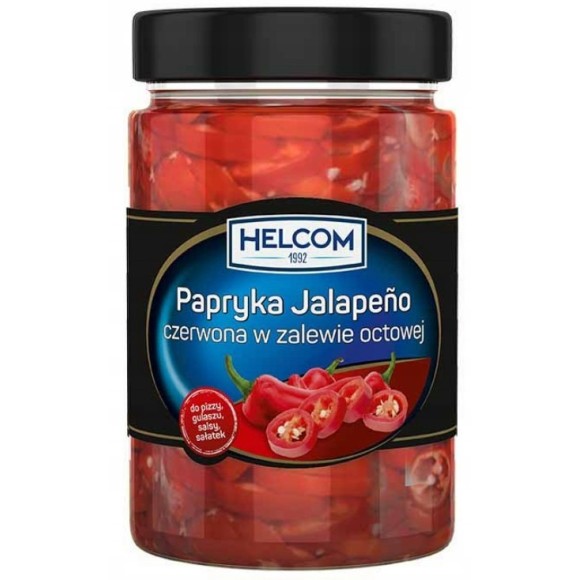 Helcom PAPRYKA JALAPENO CZERWONA w zalewie octowej PIKANTNA