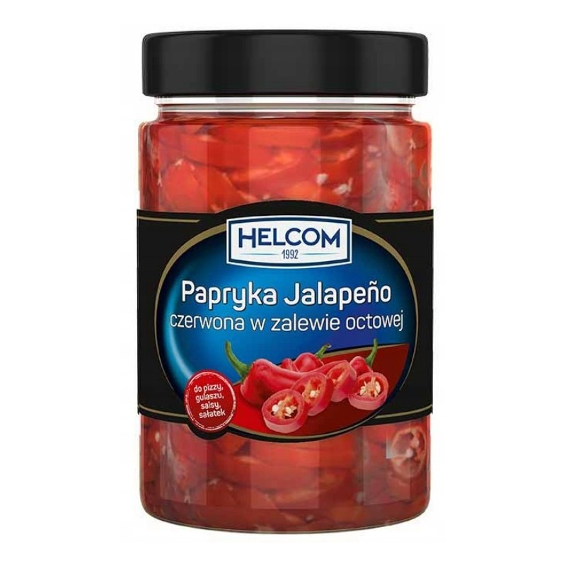 Helcom PAPRYKA JALAPENO CZERWONA w zalewie octowej PIKANTNA