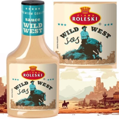 Roleski SOS WILD WEST sos majonezowy z wędzoną solą i