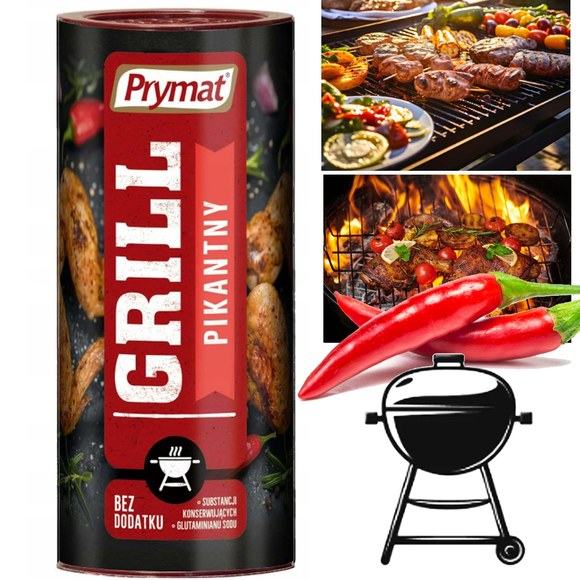 PRYMAT PRZYPRAWA GRILL MIX3 SMAKÓW mieszanka przypraw TUBA
