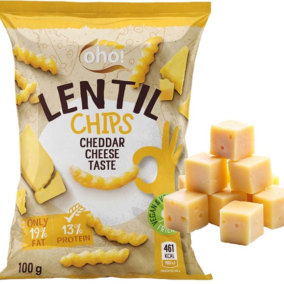 OHO LENTIL CHIPS Chipsy z czerwonej soczewicy MIX 3 SMAKÓW