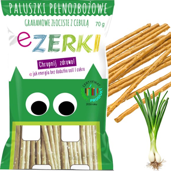eZerki PALUSZKI pełnozbożowe bez cukru MIX 4 SMAKÓW x2 70g