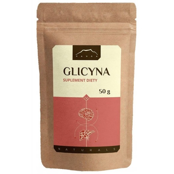 Nanga GLICYNA 50g proszek wsparcie WĄTROBA SEN UKŁAD NERWOWY