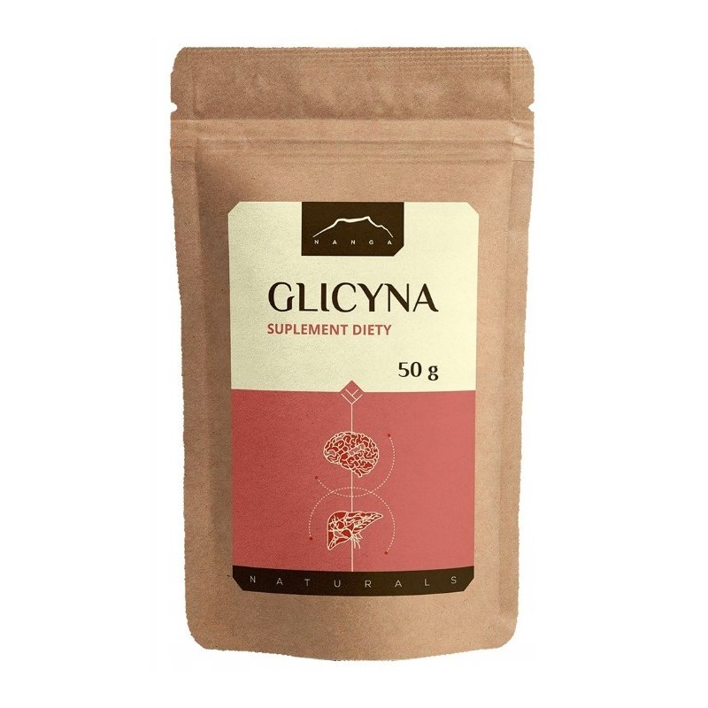 Nanga GLICYNA 50g proszek wsparcie WĄTROBA SEN UKŁAD NERWOWY