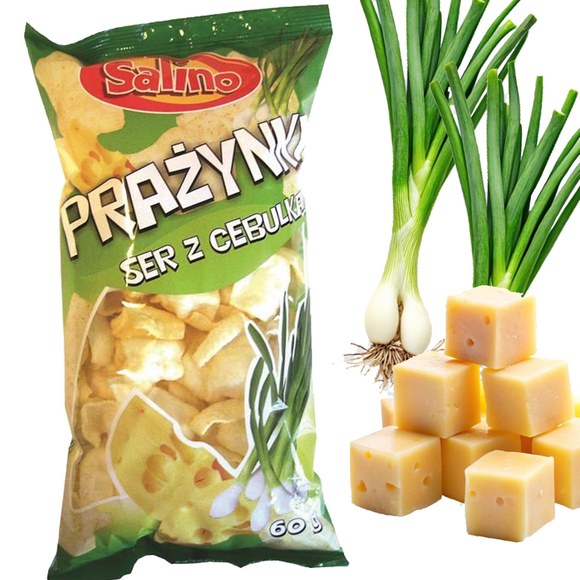 Salino PRAŻYNKI ZIEMNIACZANE MIX 6 SMAKÓW lekkie chrupiące