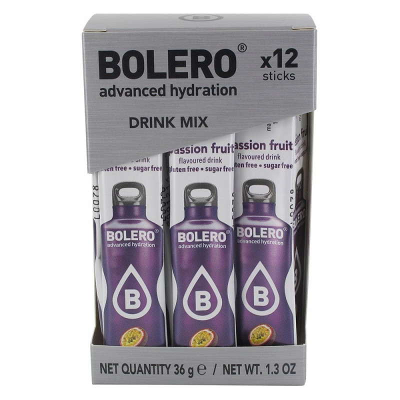 BOLERO DRINK w proszku PASSIONFRUIT MARAKUJA 12x3g