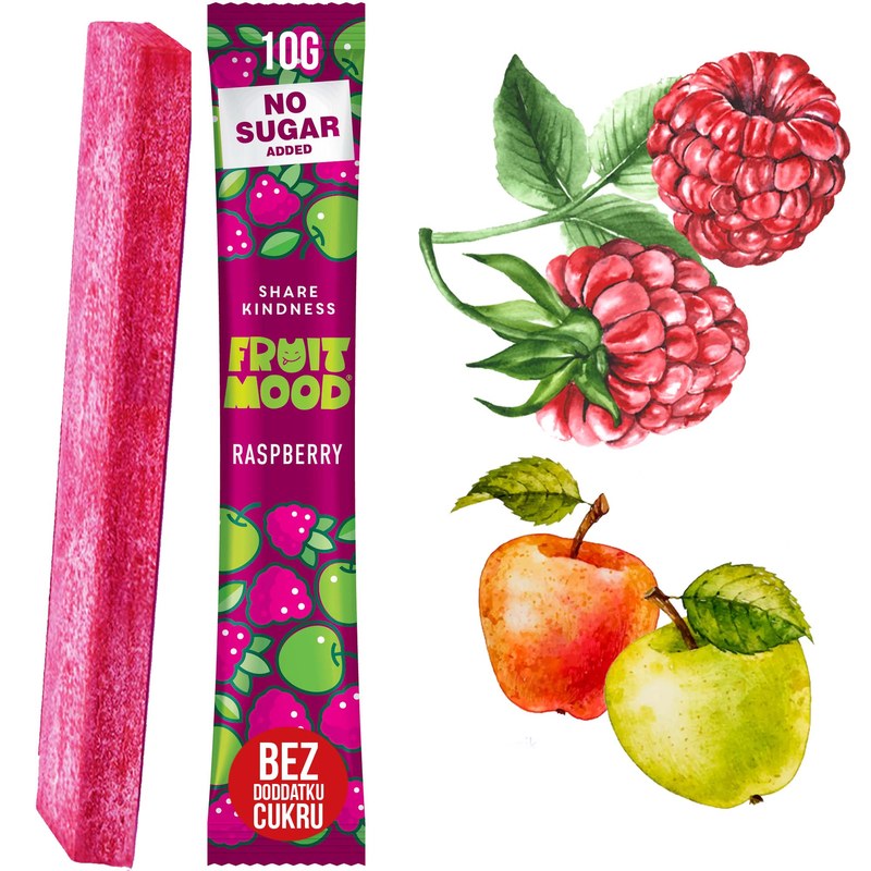 FRUIT MOOD batonik owocowy BEZ DODATKU CUKRU10g MIX 6