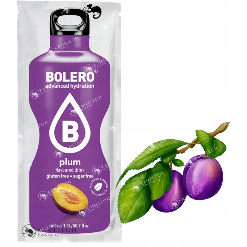 BOLERO DRINK w proszku PLUM śliwka ŚLIWKOWY 12x9g