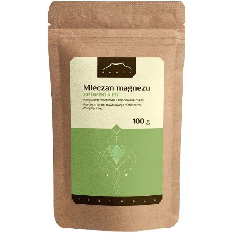 Nanga MLECZAN MAGNEZU 100g proszek wsparcie MIĘŚNIE NERWY