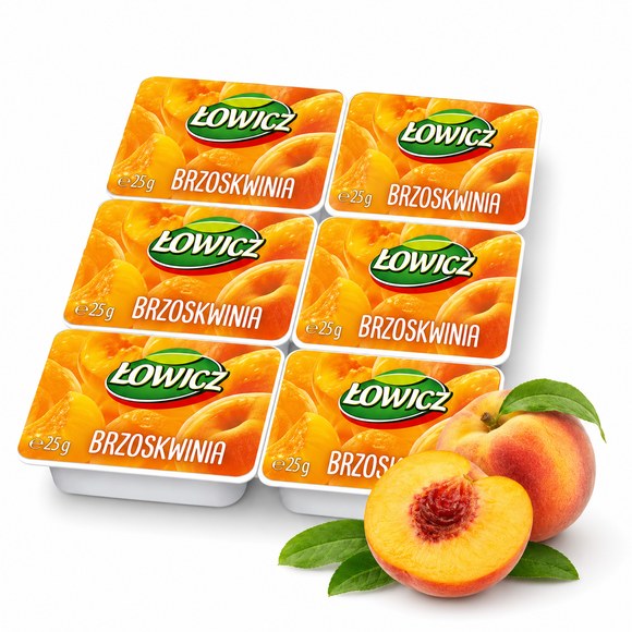 Łowicz PRZYSMAK OWOCOWY dżem konfitura MIX 4 SMAKÓW 25g x6