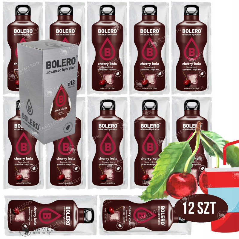 BOLERO DRINK WIŚNIOWA WIŚNIA COLA CHERRY KOLA 9g x12