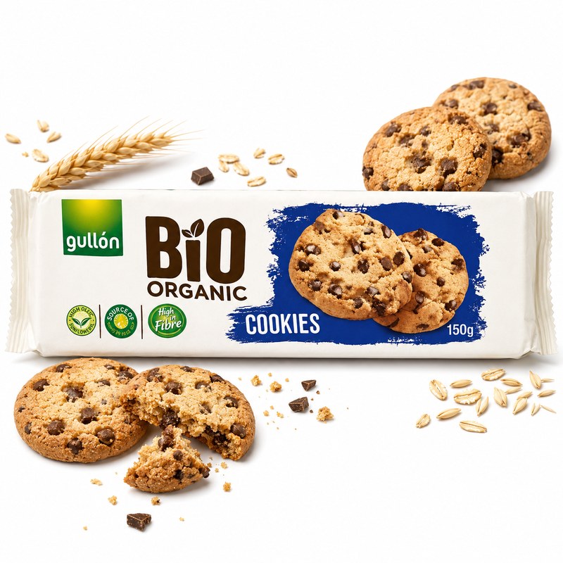 Gullón ZERO CIASTKA MINI CHOC CHIP z kawałkami czekolady