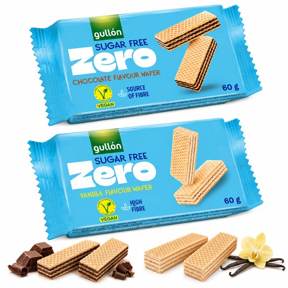 Gullón ZERO CIASTKA MINI CHOC CHIP z kawałkami czekolady