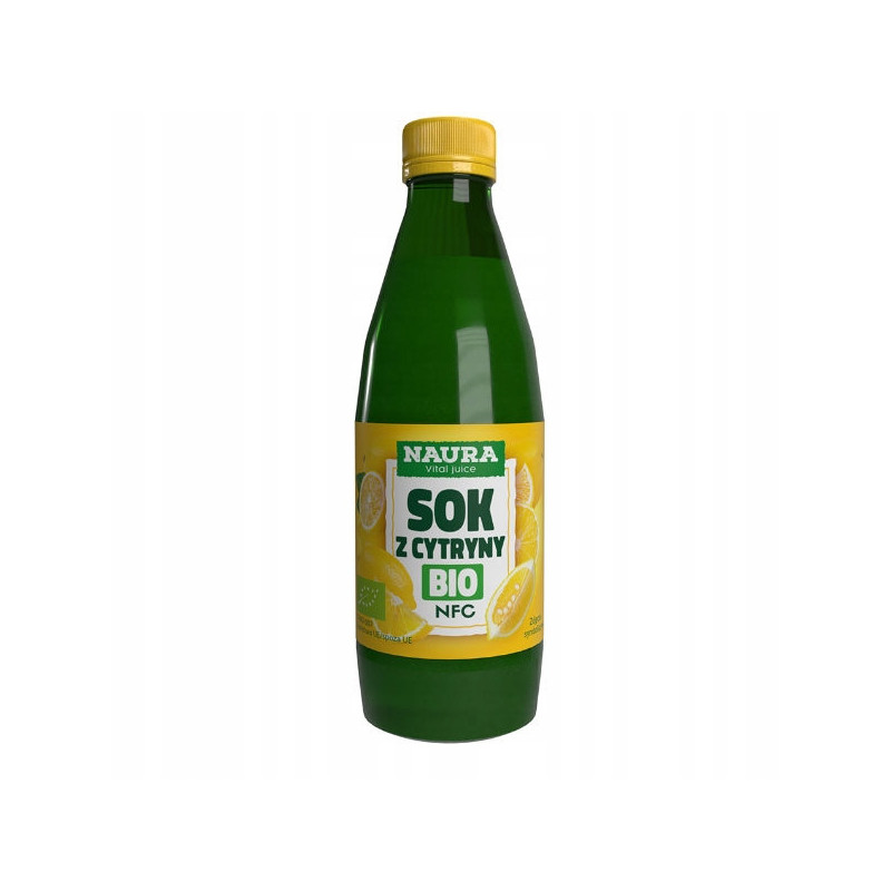 Ekologiczny eko SOK Z CYTRYN CYTRYNOWY CYTRYNA 100% NFC 250ml 0,25L NAURA