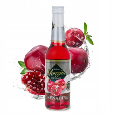 SYROP BARMAŃSKI GRENADINE GRANAT do drinków kaw deserów ciast 320ml MONZINI
