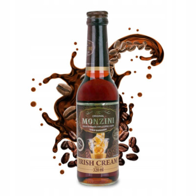 SYROP BARMAŃSKI IRISH CREAM do drinków kawy deserów ciastek 320ml MONZINI