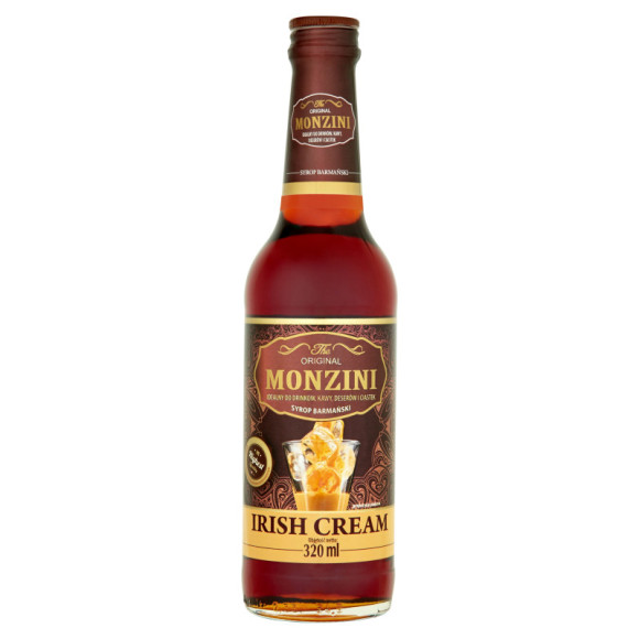 SYROP BARMAŃSKI IRISH CREAM do drinków kawy deserów ciastek 320ml MONZINI SYROP BARMAŃSKI IRISH CREAM do drinków kawy deserów ciastek 320ml MONZINI