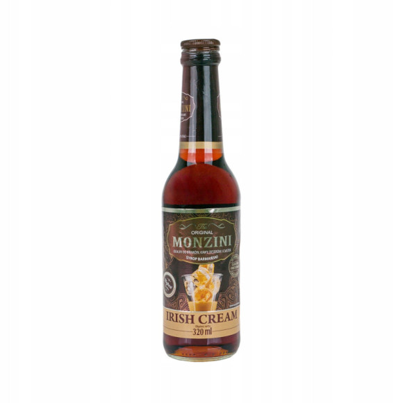 SYROP BARMAŃSKI IRISH CREAM do drinków kawy deserów ciastek 320ml MONZINI SYROP BARMAŃSKI IRISH CREAM do drinków kawy deserów ciastek 320ml MONZINI