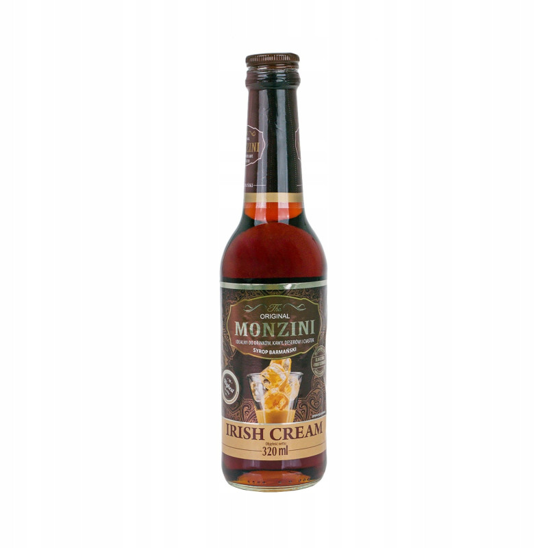 SYROP BARMAŃSKI IRISH CREAM do drinków kawy deserów ciastek 320ml MONZINI