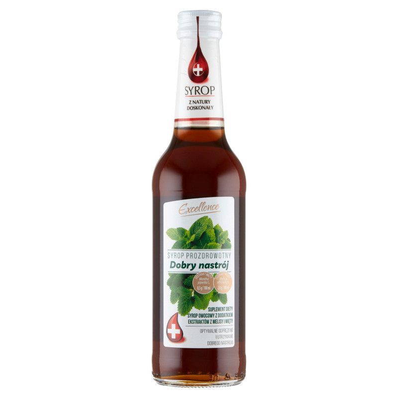 SYROP PROZDROWOTNY DOBRY NASTRÓJ OWOCOWY + MELISA i MIĘTA 320ml EXCELLENCE