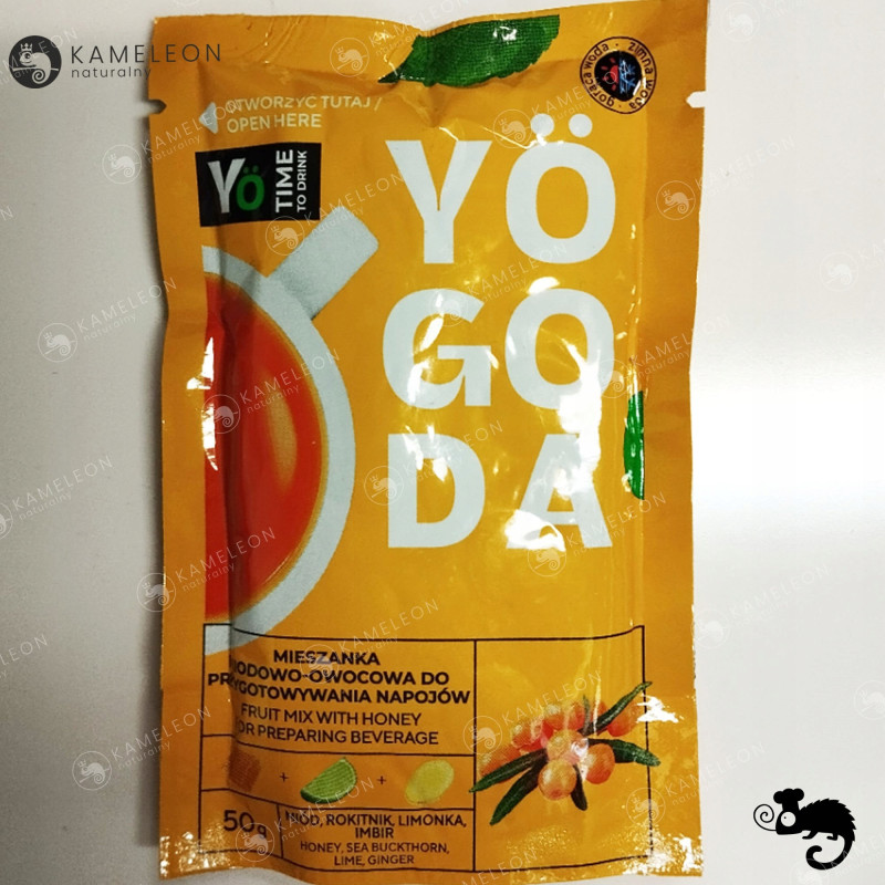 YOGODA MIESZANKA MIODOWO OWOCOWA do przygotowania NAPOJÓW smak ROKITNIK 50g