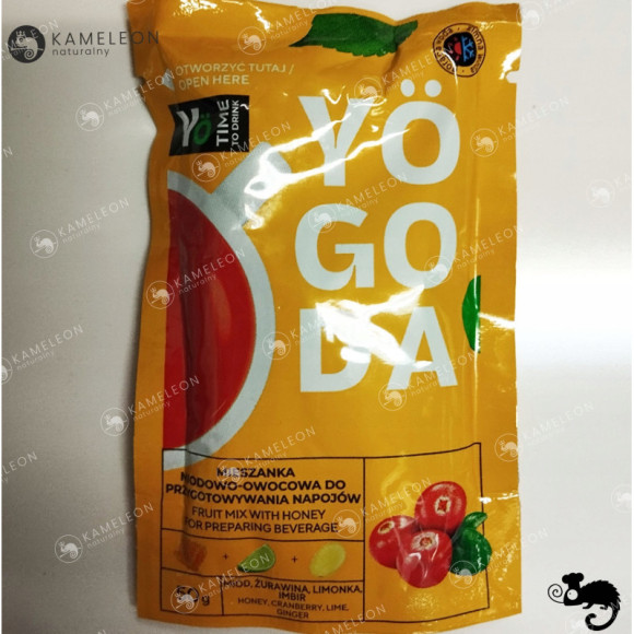 YOGODA MIESZANKA MIODOWO OWOCOWA do przygotowania NAPOJÓW ŻURAWINA 50g