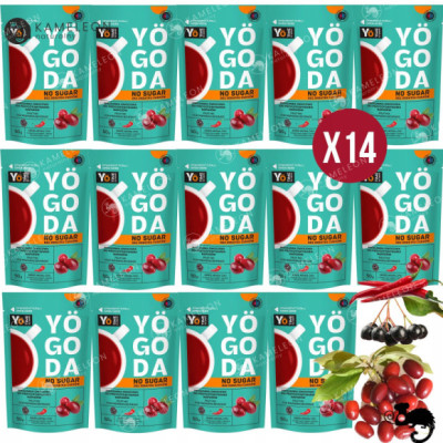 YOGODA MIESZANKA OWOCOWA do NAPOJÓW BEZ DODATKU CUKRU DEREŃ 50g 14szt 0,7KG