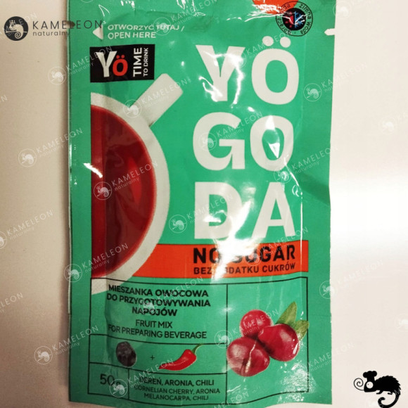 YOGODA MIESZANKA OWOCOWA do zrobienia NAPOJÓW BEZ DODATKU CUKRU - DEREŃ 50g YOGODA MIESZANKA OWOCOWA do zrobienia NAPOJÓW BEZ DODATKU CUKRU - DEREŃ 50g
