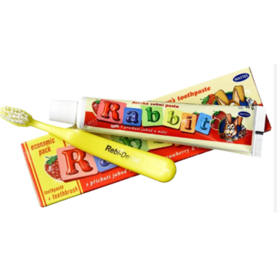 MATTES zestaw dwukolorowa PASTA DO ZĘBÓW DLA DZIECI 45g +