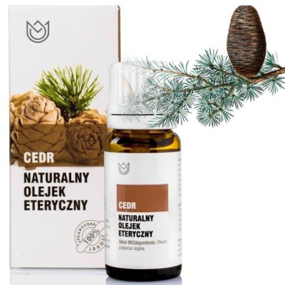 Naturalny OLEJEK ETERYCZNY CEDR Cedrowy 10ml odkażanie
