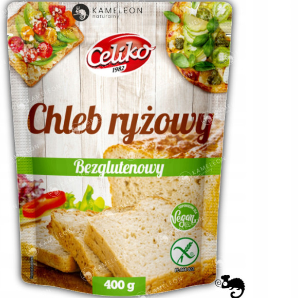 Celiko CHLEB RYŻOWY BEZGLUTENOWY bez glutenu 400G Celiko CHLEB RYŻOWY BEZGLUTENOWY bez glutenu 400G