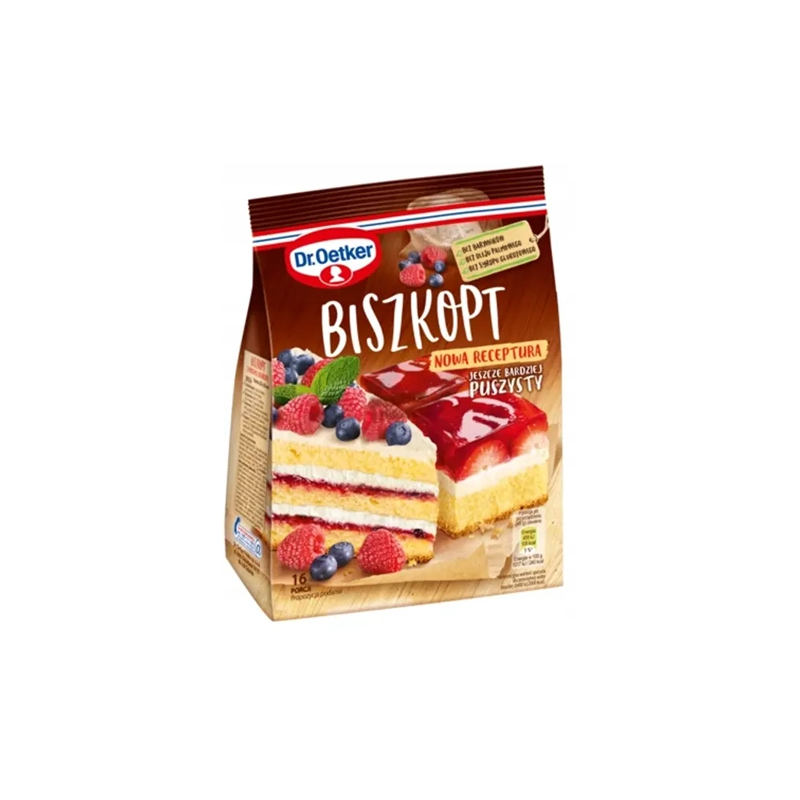 Dr.Oetker BISZKOPT nowa receptura JESZCZE BARDZIEJ PUSZYSTY