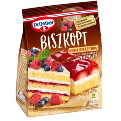 Dr.Oetker BISZKOPT nowa receptura JESZCZE BARDZIEJ PUSZYSTY