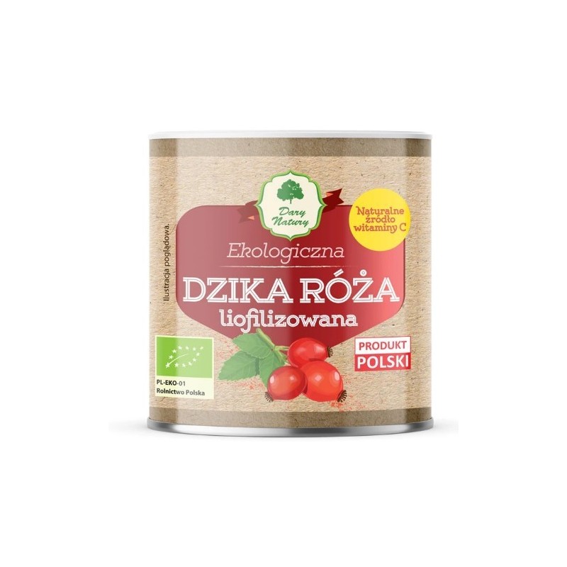 Dary Natury DZIKA RÓŻA LIOFILIZOWANA ekologiczna NATURALNA