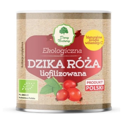 Dary Natury DZIKA RÓŻA LIOFILIZOWANA ekologiczna NATURALNA