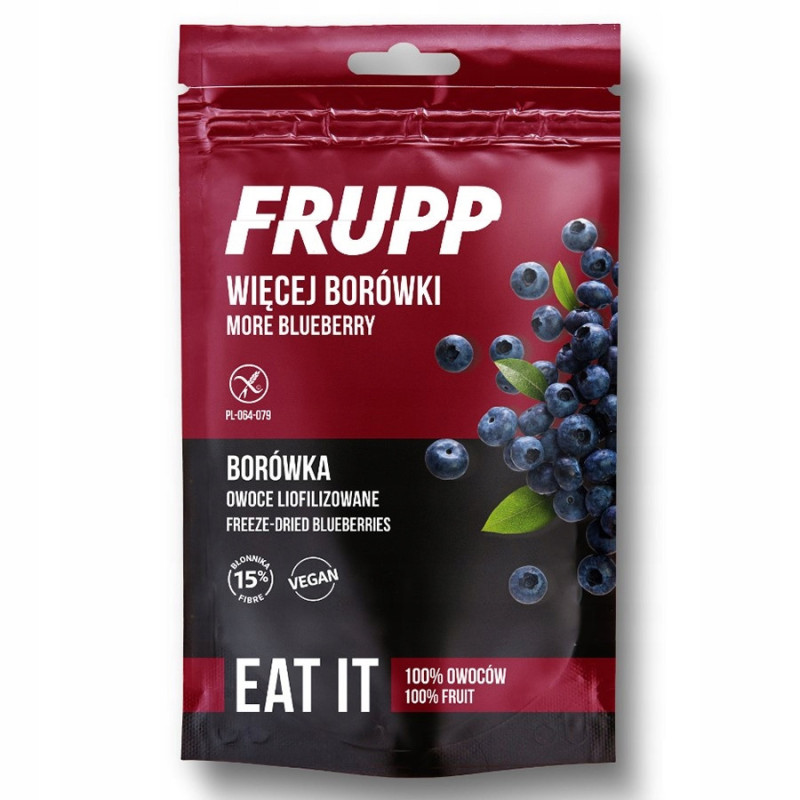 FRUPP Zdrowa BORÓWKA LIOFILIZOWANA 15g Celiko