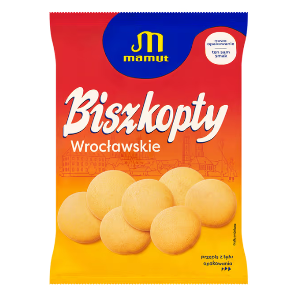 MAMUT - BISZKOPTY wrocławskie (z cukrem) 120g  KRÓTKA DATA