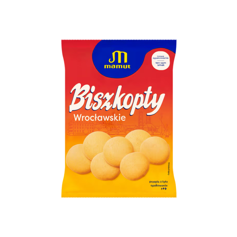 MAMUT - BISZKOPTY wrocławskie (z cukrem) 120g  KRÓTKA DATA
