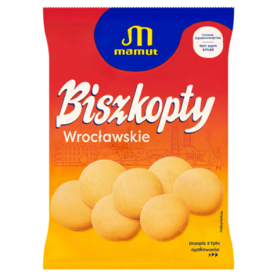 MAMUT - BISZKOPTY wrocławskie (z cukrem) 120g  KRÓTKA DATA