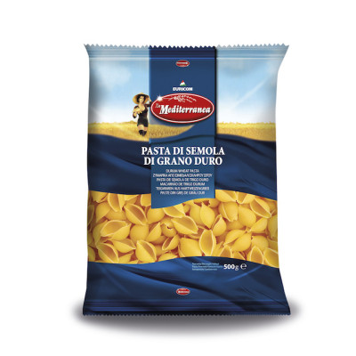 MAKARON MUSZELKI CONCHIGLIE do zup sałatek sosów 500g 0,5KG MEDITERANEA
